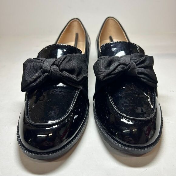 Bandolino Womens 8 M Black Multi Lindio Bow Slip On Flat Loafers NIB IR7 - Picture 3 of 5
